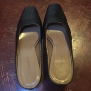 Chadwick Black Open back heels